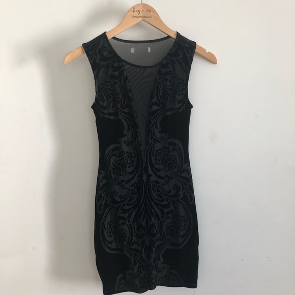 Dresses & Skirts - Black illusion dress size S